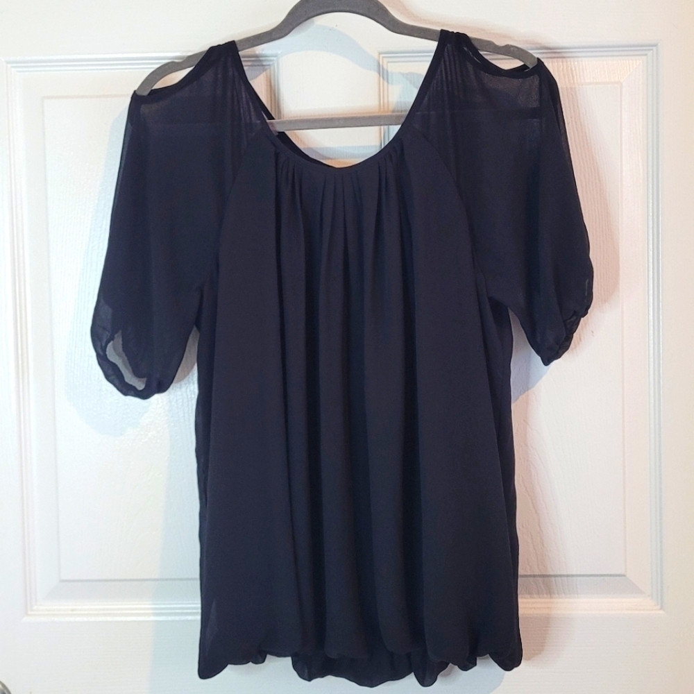 BCBGeneration Women's Sheer Top. Medium